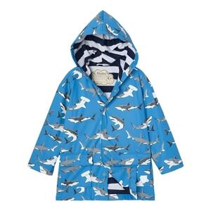 Hatley Little Boys Great White Deep Sea Sharks Raincoat 18 24 Months